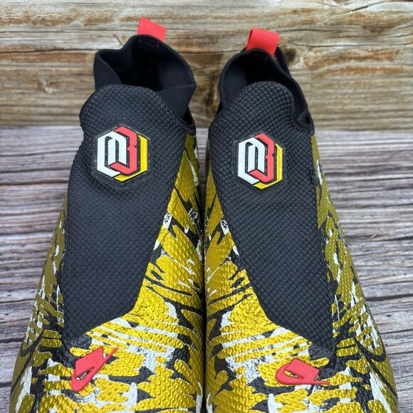 Size 12 USED Nike Vapor Edge Pro OBJ Metallic Gold Black Cleats CI4757-901